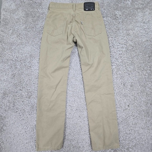 Levis 514 Pants Mens 28x32 Beige Regular Straight Low Rise Twill Office - Picture 7 of 13